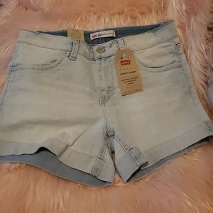 LEVI'S Shorty Short Adjustable Waistband Stretch W